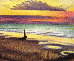 Georges Lemmen Beach at Heist oil painting picture